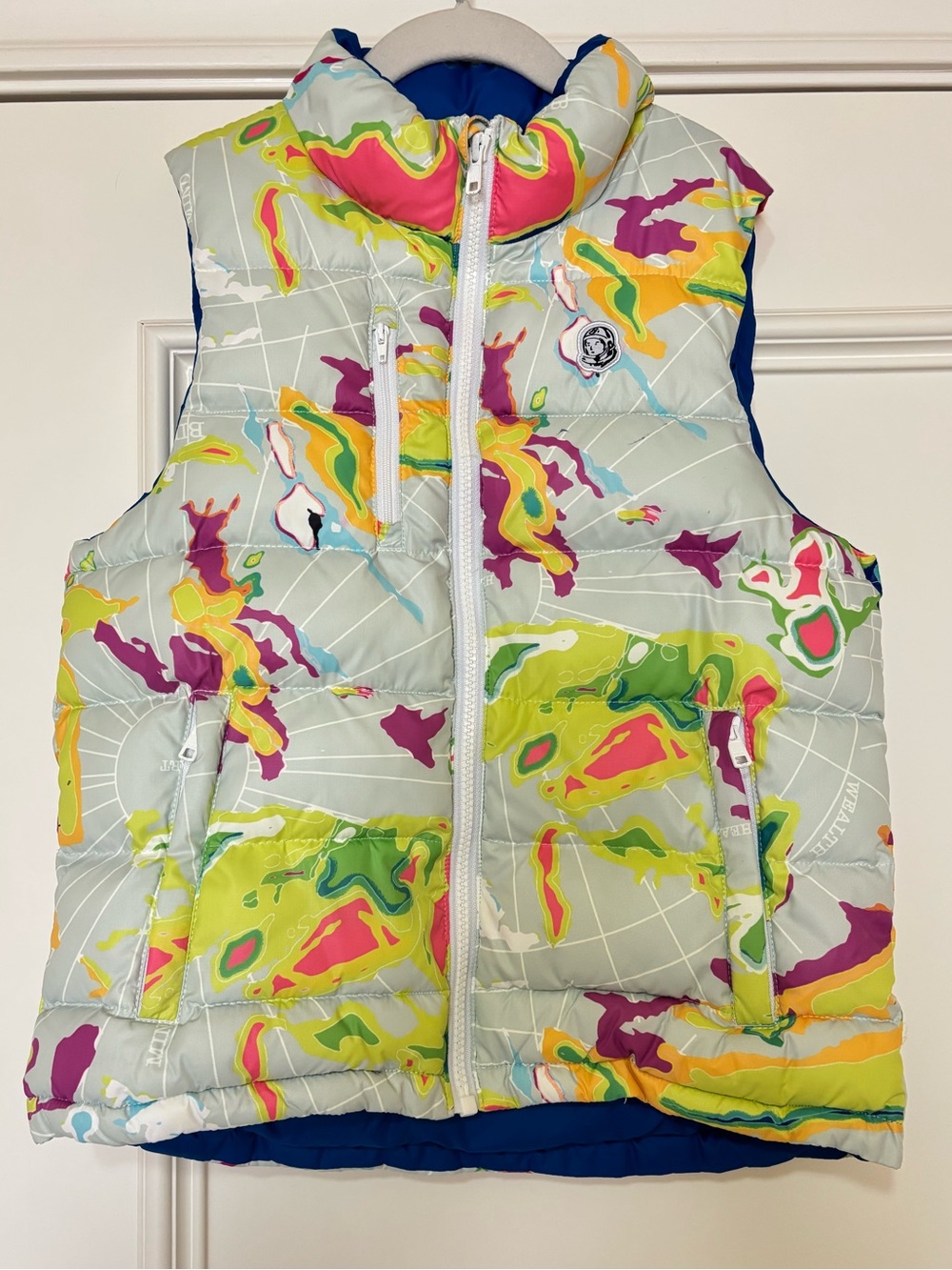 Billionaire Boys Club Colourful Heat Map Puffer Vest